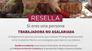 CONTINÚA RESELLO DE LICENCIAS-CREDENCIALES PARA TRABAJADORES NO ASALARIADOS DE LA CIUDAD DE MÉXICO